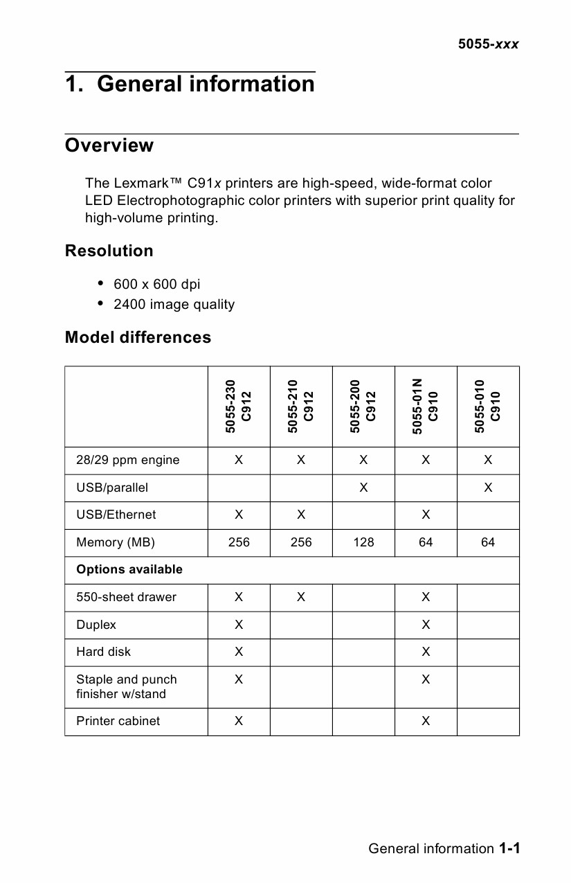 Lexmark C C912 C910 5055 Service Manual-2